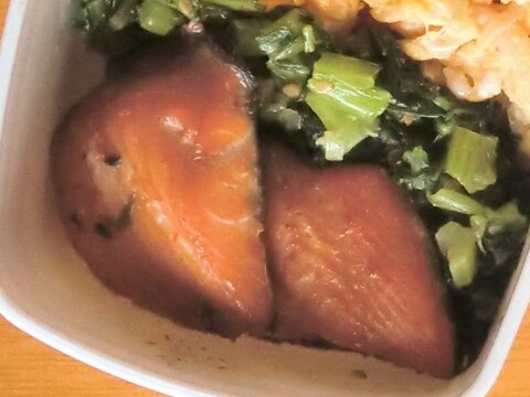お弁当のおかず★鮭ピリ辛にんにく醤油焼き